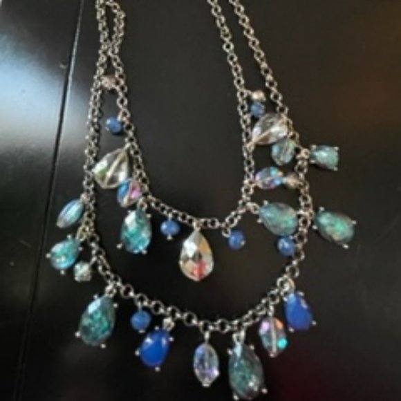 Blue/Aqua/Turquoise Layered Necklace - Picture 6 of 15